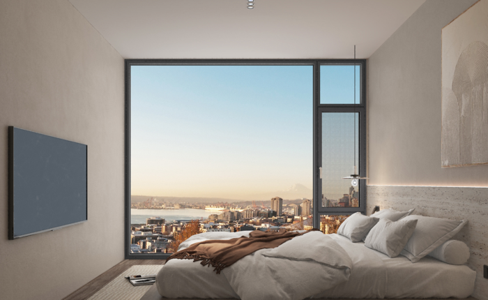 113断桥窗纱一体平开窗