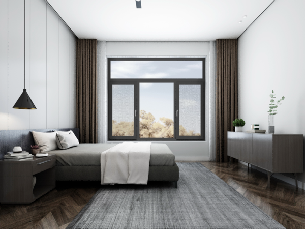 100断桥窗纱一体