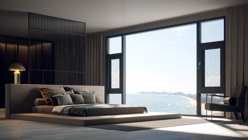 110断桥窗纱一体