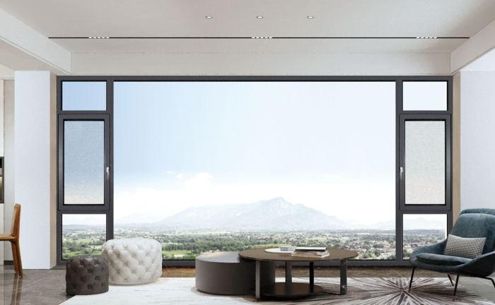 135断桥窗纱一体平开窗